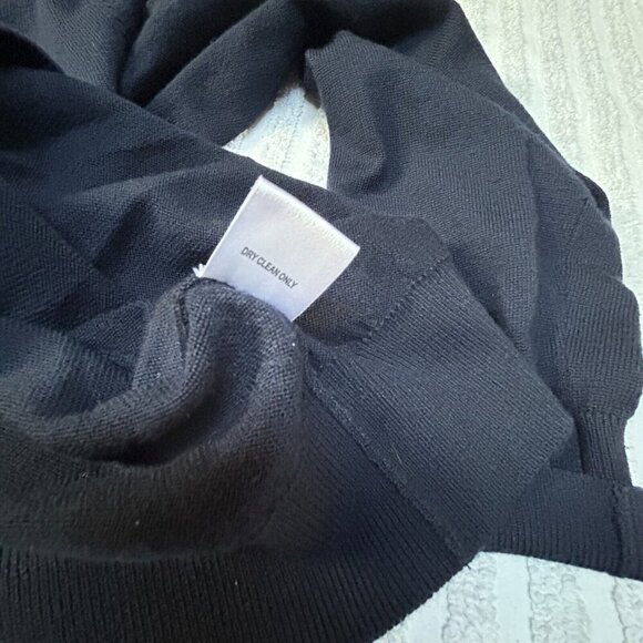 Fairway & Greens Mens Italian Merino Pullover V-Neck Golf Sweater Medium Navy - Picture 9 of 9